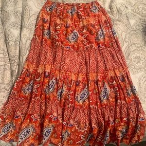 super cute boho ankle skirt